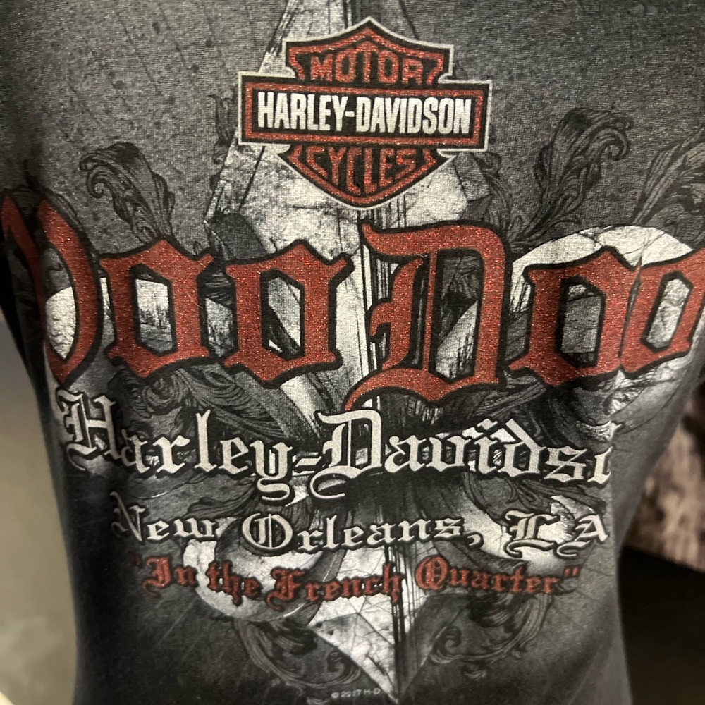 ❤️🖤NWOT- HARLEY DAVIDSON VOO DOO NEW ORLEANS SHIRT SZ M ❤️🖤 - Picture 3 of 6